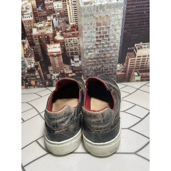 BED STU Hermione Tan Rustic Brown Distressed Leather Slip On Shoes Womens Sz 10 - Picture 4 of 10